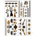 Waterproof gold Metallic Temporary Tattoo sticker